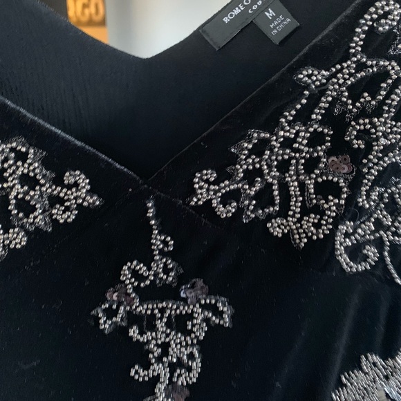 Velvet little black dress NWOT! - Picture 4 of 5